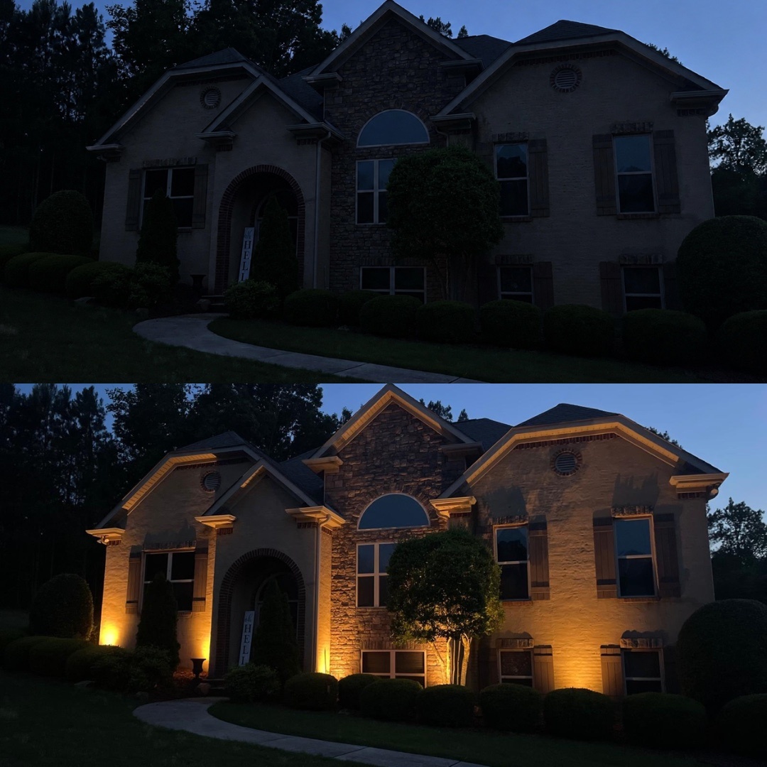 Landscape lighting project